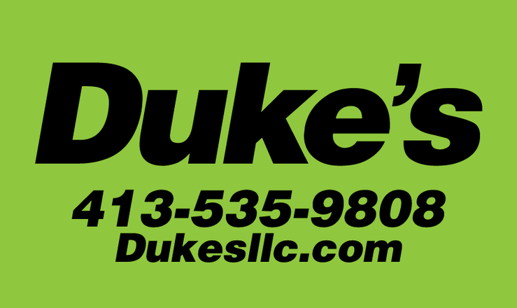 A green and black logo for duke 's llc.